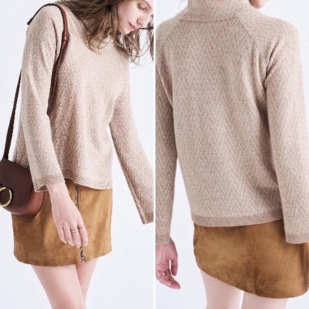 Madewell Chevron Knit Wool Sweater
